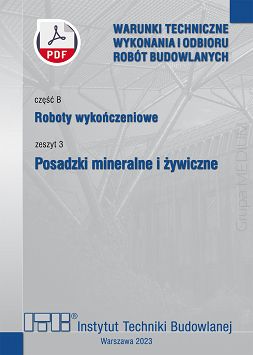 B3/2023 Część B: Roboty wykończeniowe, zeszyt 3: Posadzki mineralne i żywiczne ebook PDF
