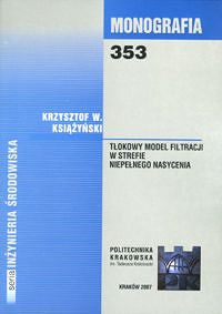 Tłokowy model flitracji w strefie niepełnego nasycenia