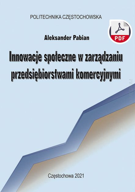 Innowacje społeczne w zarządzaniu przedsiębiorstwami komercyjnymi ebook PDF