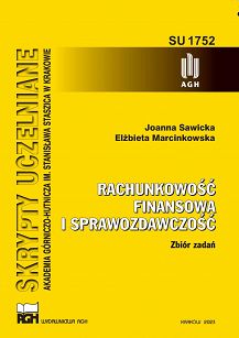 Rachunkowość finansowa i sprawozdawczość. Zbiór zadań