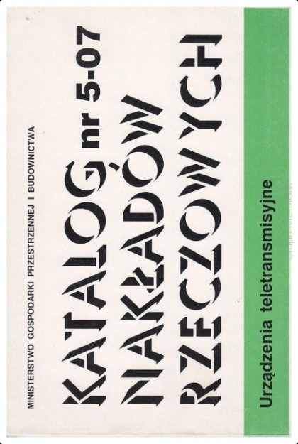 KNR 5-07 Urządzenia teletransmisyjne