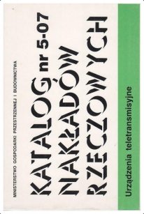 KNR 5-07 Urządzenia teletransmisyjne