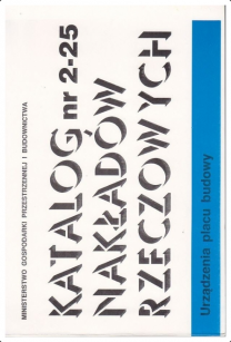 KNR 2-25 Urządzenia placu budowy
