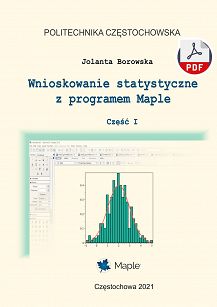 Wnioskowanie statystyczne z programem Maple. Część I ebook PDF