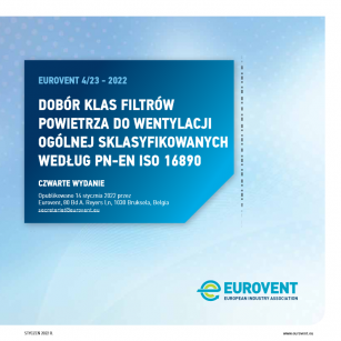 EBOOK Eurovent: Dobór klas filtrów powietrza do wentylacji ogólnej według normy PN-EN ISO 16890