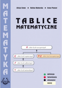 Tablice matematyczne. Definicje, twierdzenia, własności, wzory