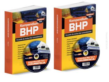 Pakiet: Kompendium BHP tom 1 i tom 2 poradnik dla służby bhp i pracodawców  płyty CD z wzorami dokumentów