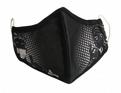 Maseczka dwuwarstwowa z certyfikatem 100 OEKO TEX czarna- PRZY ZAKUPIE KSIĄŻEK Z WYSYŁKĄ