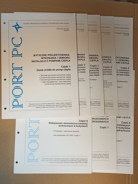 Wytyczne projektowania, wykonania i odbioru instalacji z pompami ciepła. Komplet część 1-9 BEZ SEGREGATORA