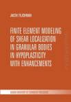 Finite element modeling of shear localization in granular bodies in hypoplasticity with enhancements