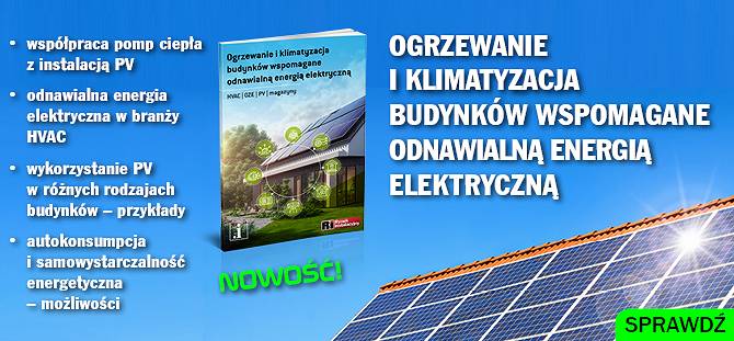 Ogrzewanie i klimatyzacja budynków wspomagane odnawialną energią elektryczną HVAC | OZE | PV | magazyny